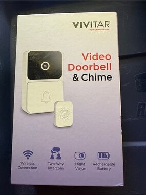 Vivitar Video Doorbell & Chime - Wireless Two-Way Intercom